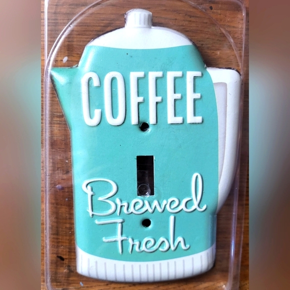 NWT "vintage" coffee pot switch plate - Picture 1 of 3